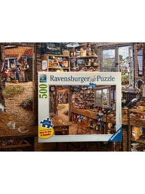 Ravensburger 500 pcs Large Format Puzzle-Dad's Shed New In Box